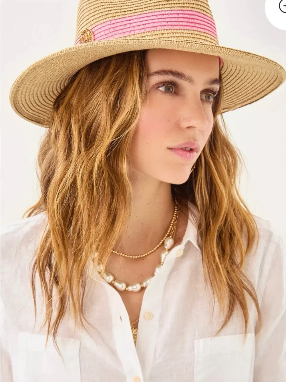 Lilly Pulitzer Shade Seeker Hat Rousseau Pink NWTM/L